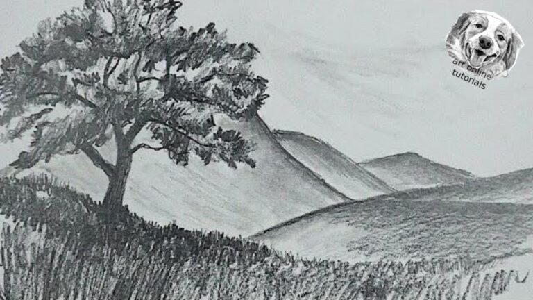 DRAWING COURSE 4 How To Draw Easy Landscape YouTube Studio Sketch Tutorial YouTube