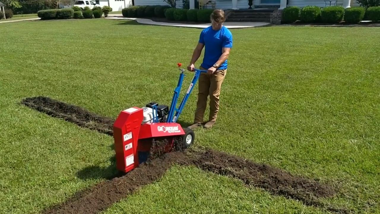 E Z TRENCH Landscape Trencher 13 Rental EZ9100 The Home Depot