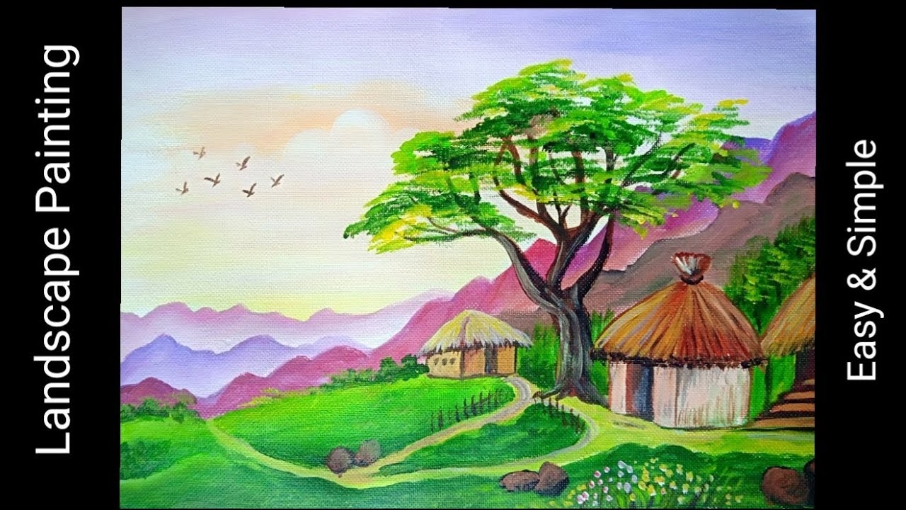 landscape painting easy