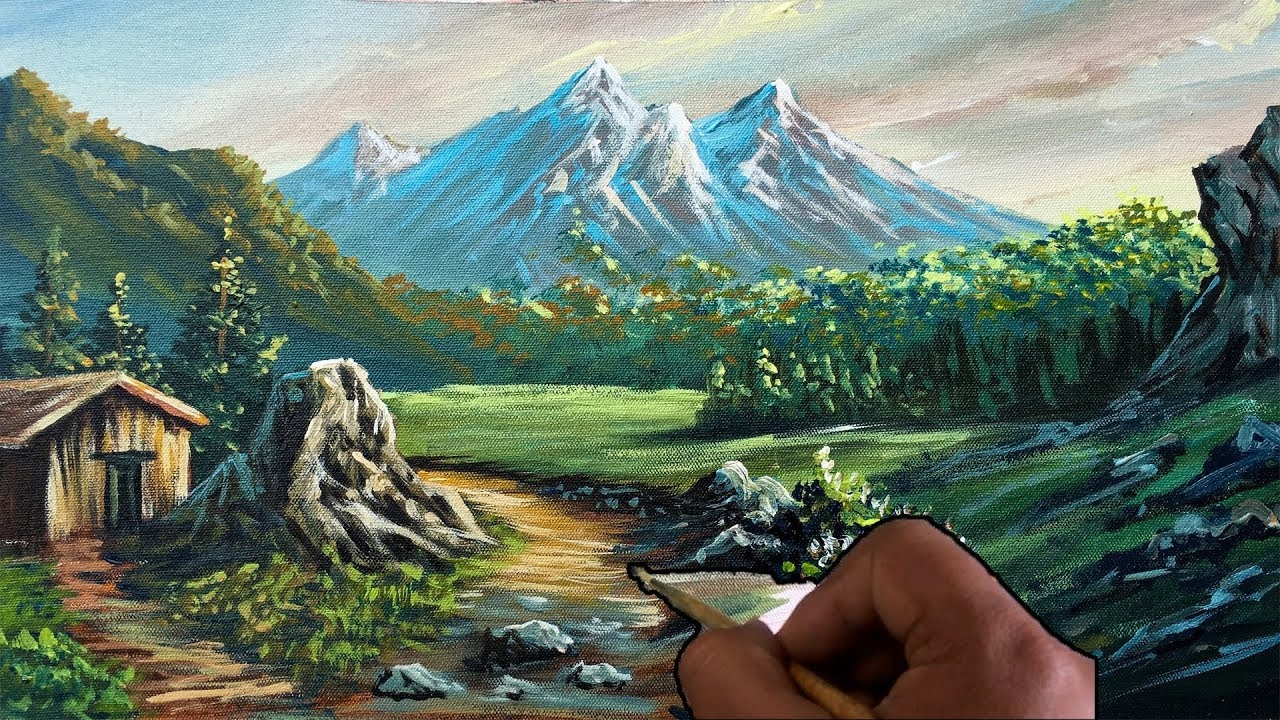 easy landscape painting