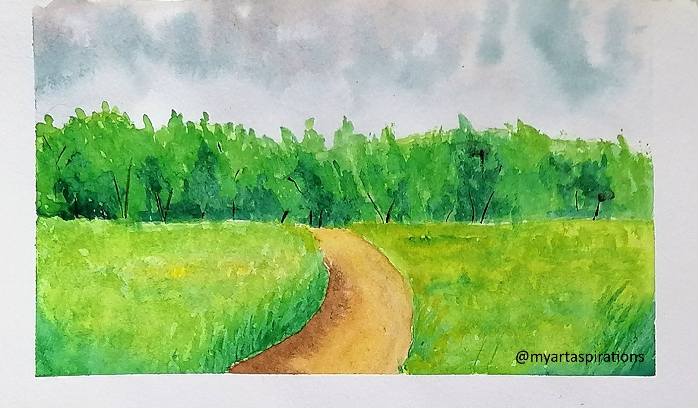 Easy Watercolor Landscape Ideas For Beginners My Art Aspirations