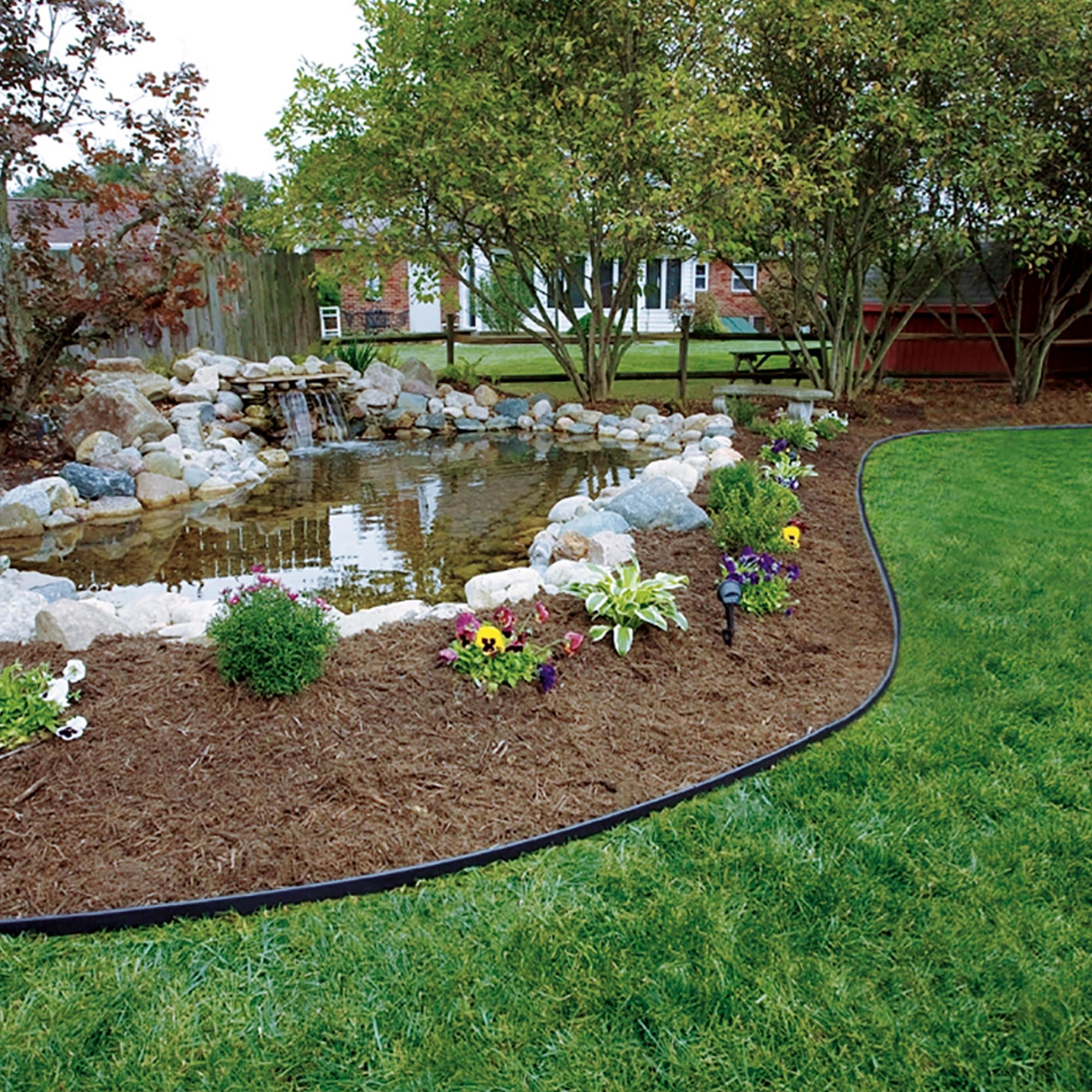 EasyFlex 20 ft X 4 5 in Pound In Black Plastic Landscape Edging Roll 3500 20 3 At Lowes