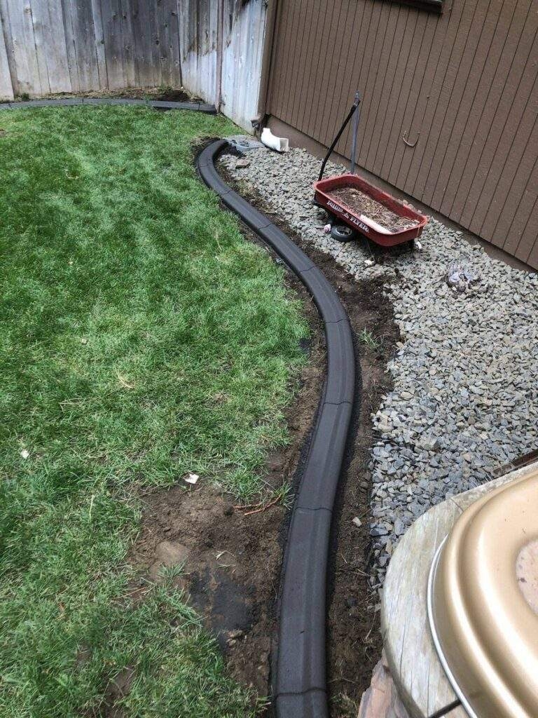 cement landscape edging