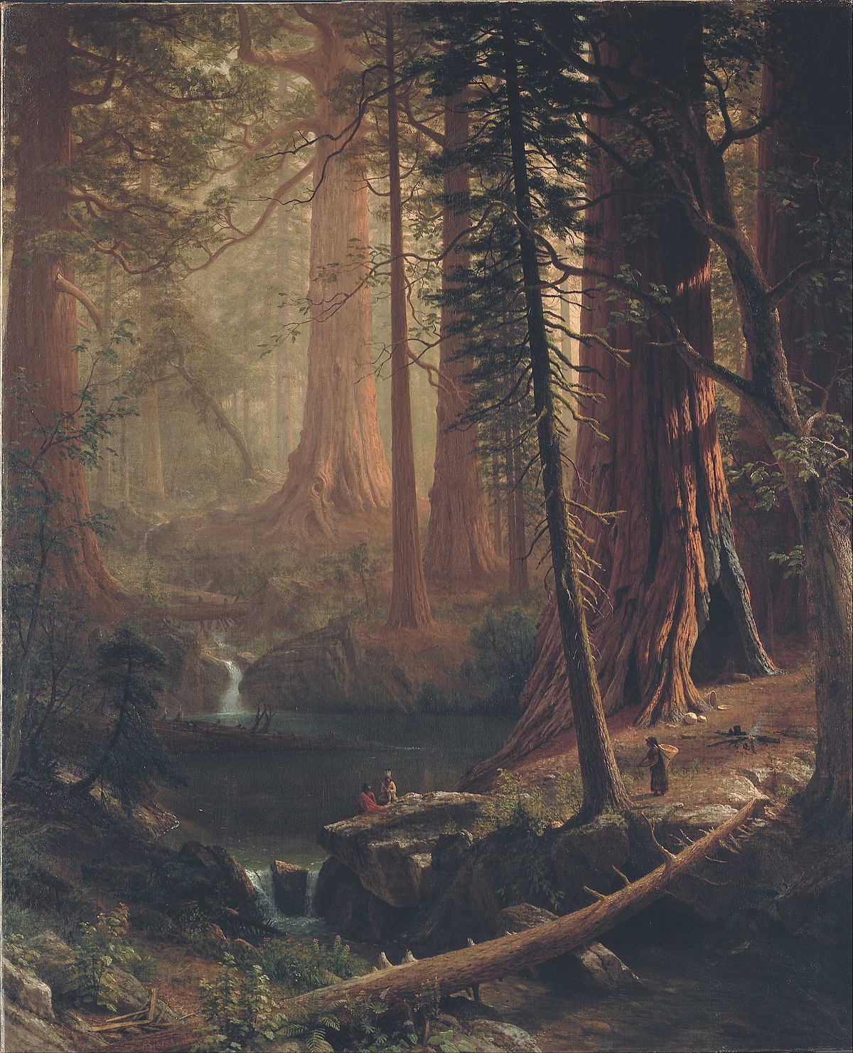 File Albert Bierstadt Giant Redwood Trees Of California Google Art Project jpg Wikimedia Commons