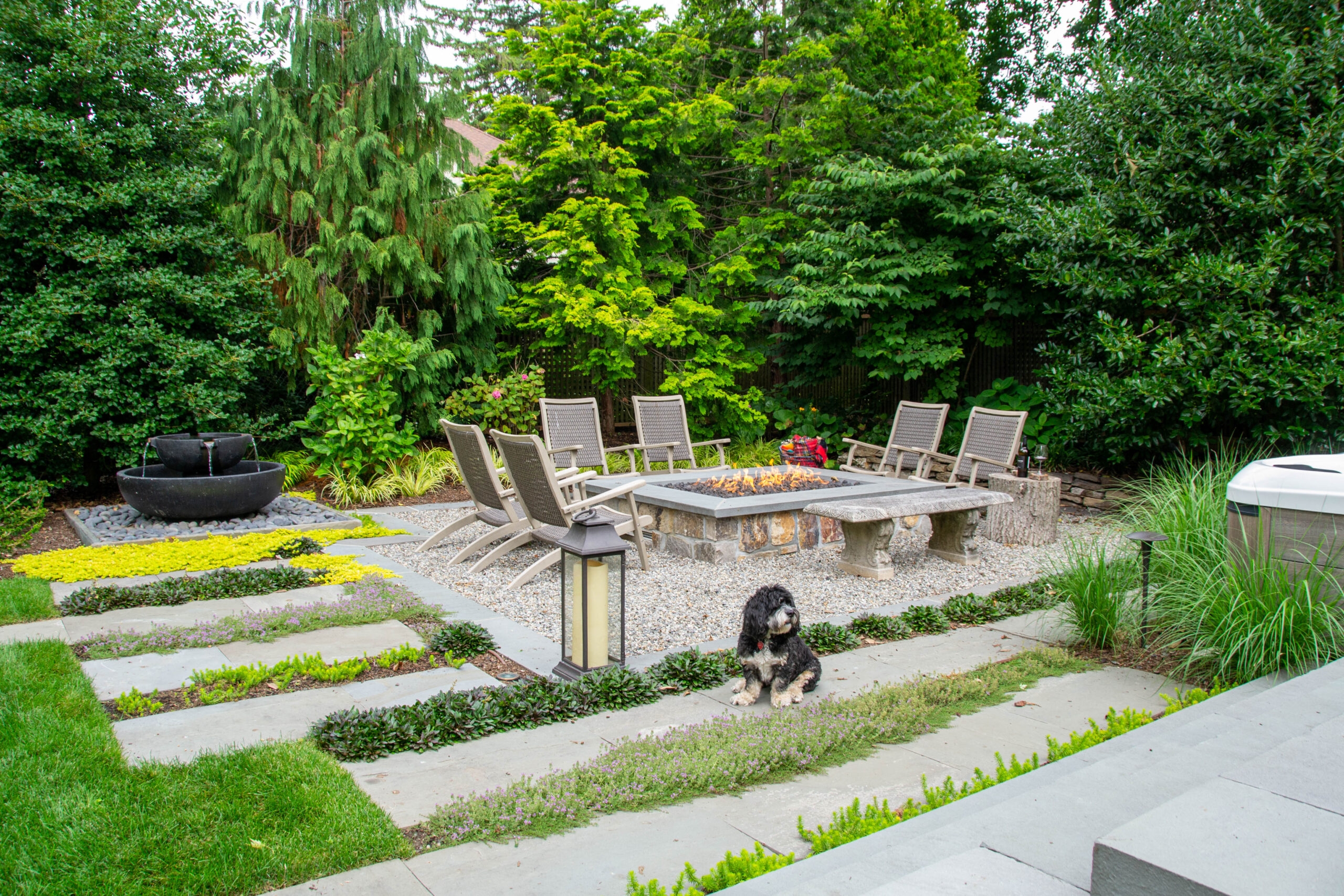 Fire Pit Garden Space