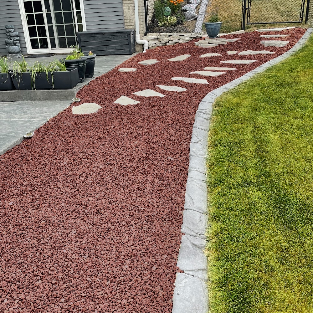 Flowerock 0 5 cu Ft 20 5 lb Red Lava Rock 0 5 3 in Rock Size 2RN M At Lowes