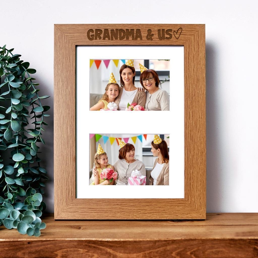 Grandma And Us Photo Picture Frame Double 6x4 Inch Landscape C28 A4 133 EBay