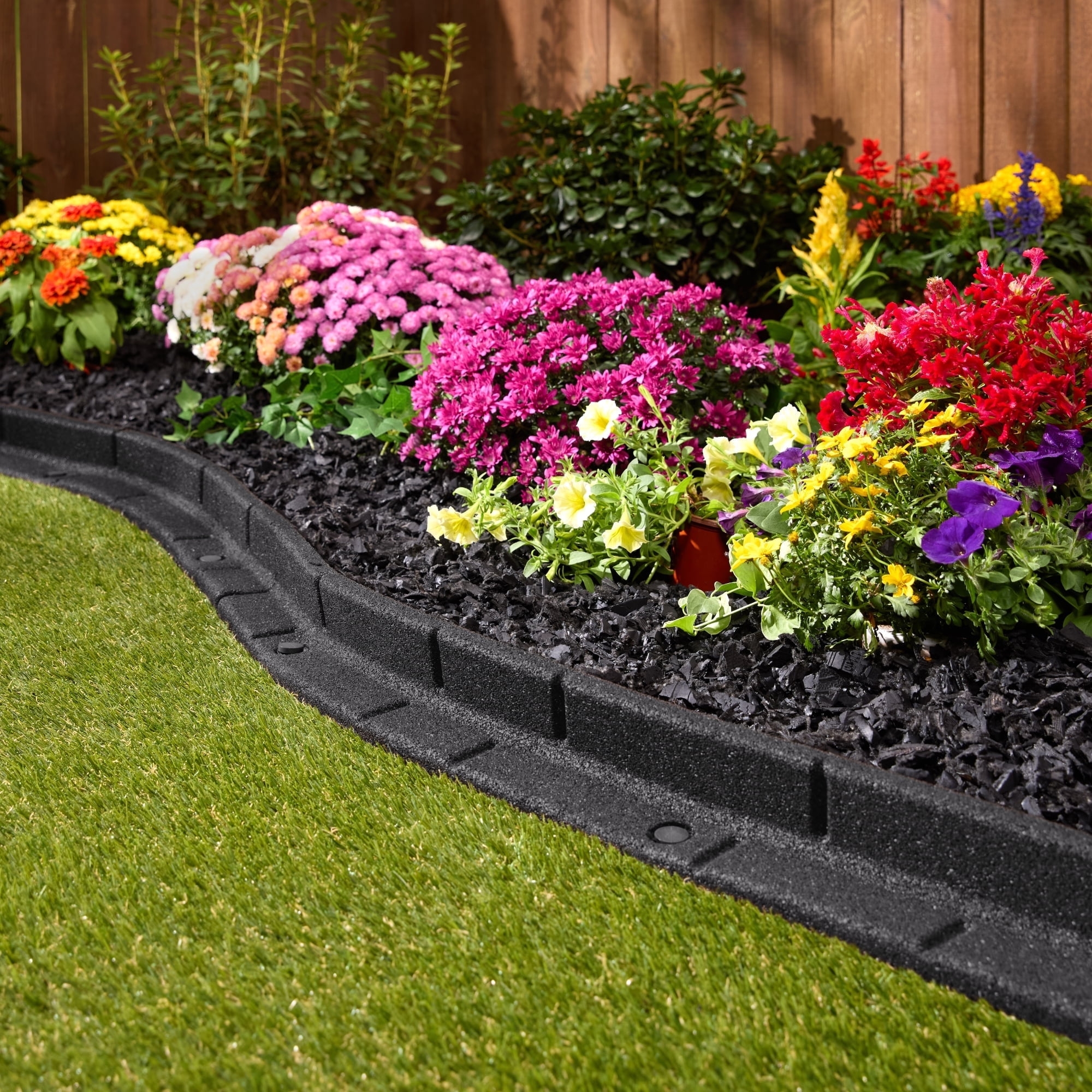 GroundSmart Roman Brick Landscape Edging 4 Gray Rubber Garden Edging Border 6 Pack Walmart GroundSmart Roman Brick Landscape Edging 4 Gray Rubber Garden Edging Border 6 Pack Walmart