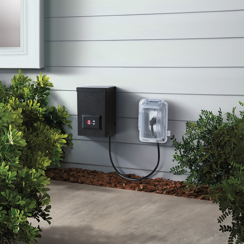 Harbor Breeze 200 Watt 12 Volt Multi Tap Landscape Lighting Transformer With Digital Timer And Dusk to Dawn Sensor 8201080416 1 At Lowes