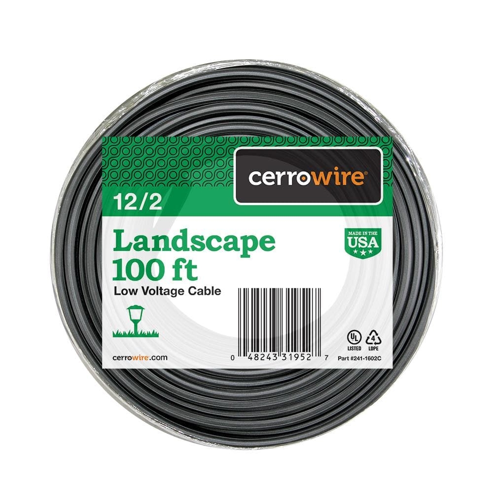 Have A Question About Cerrowire 100 Ft 12 2 Black Stranded Low Voltage Landscape Lighting Wire Pg 4 The Home Depot