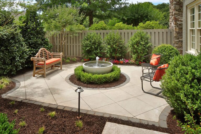 How Do You Landscape Around A Fountain