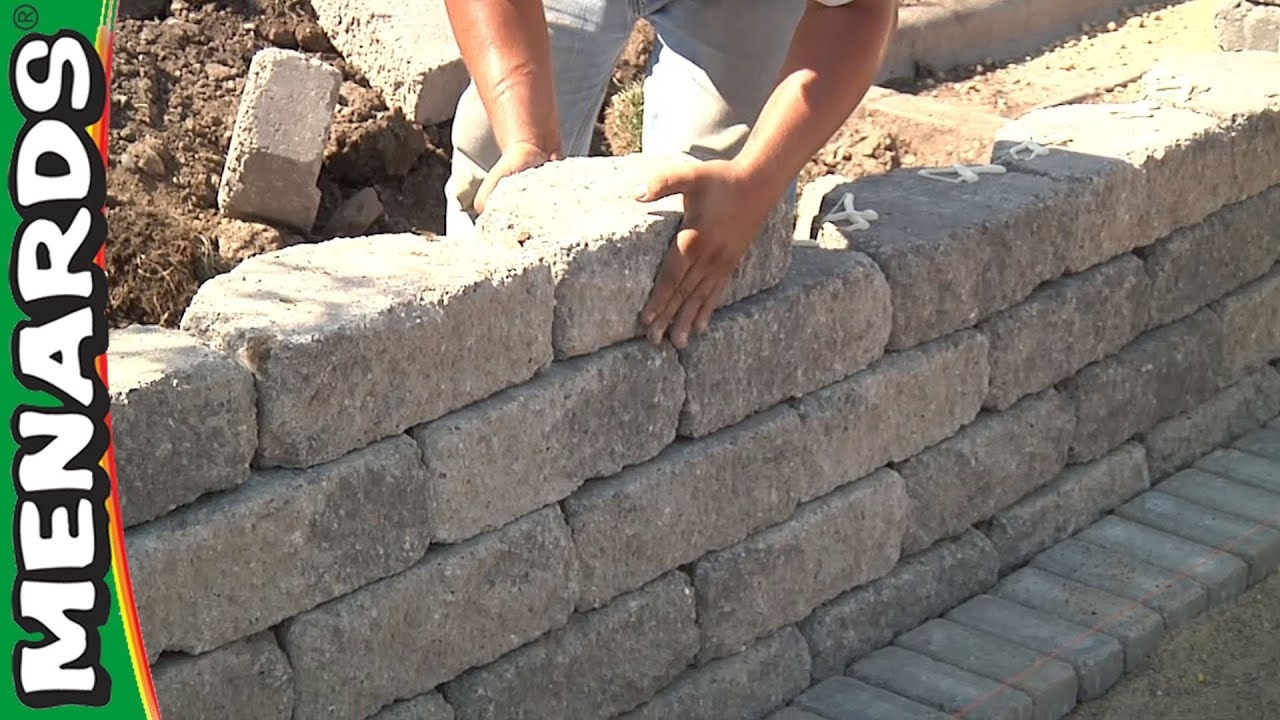 How To Build A Retaining Wall Menards YouTube