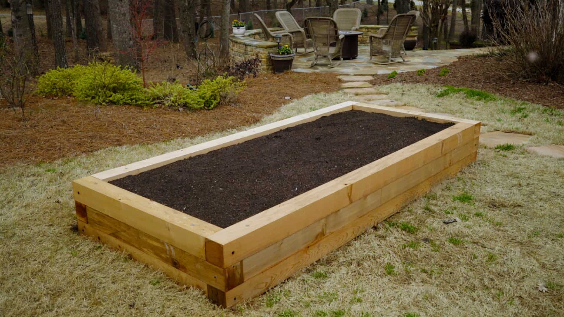 landscape timber raised garden bed landscape timber raised garden bed
