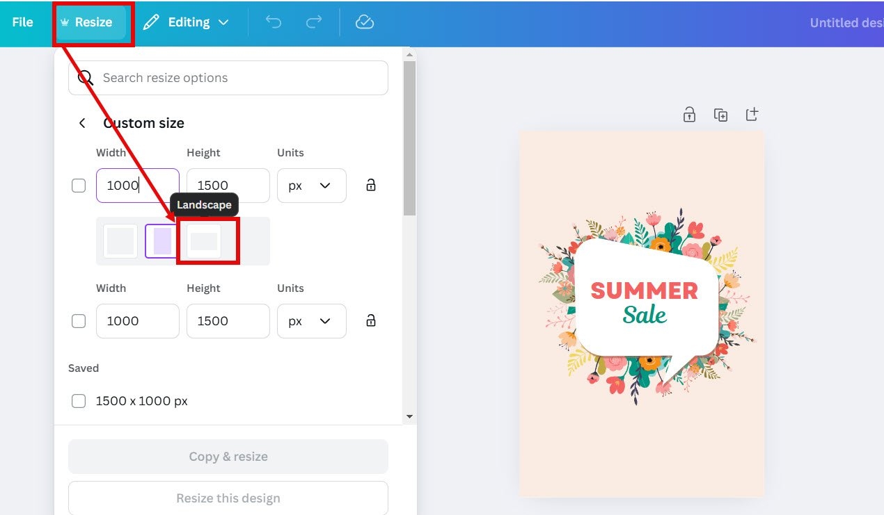 How To Change To Landscape In Canva In 1 Click