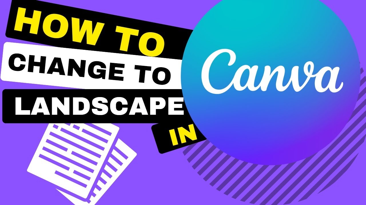 How To Change To Landscape In Canva It s A Simple Process YouTube