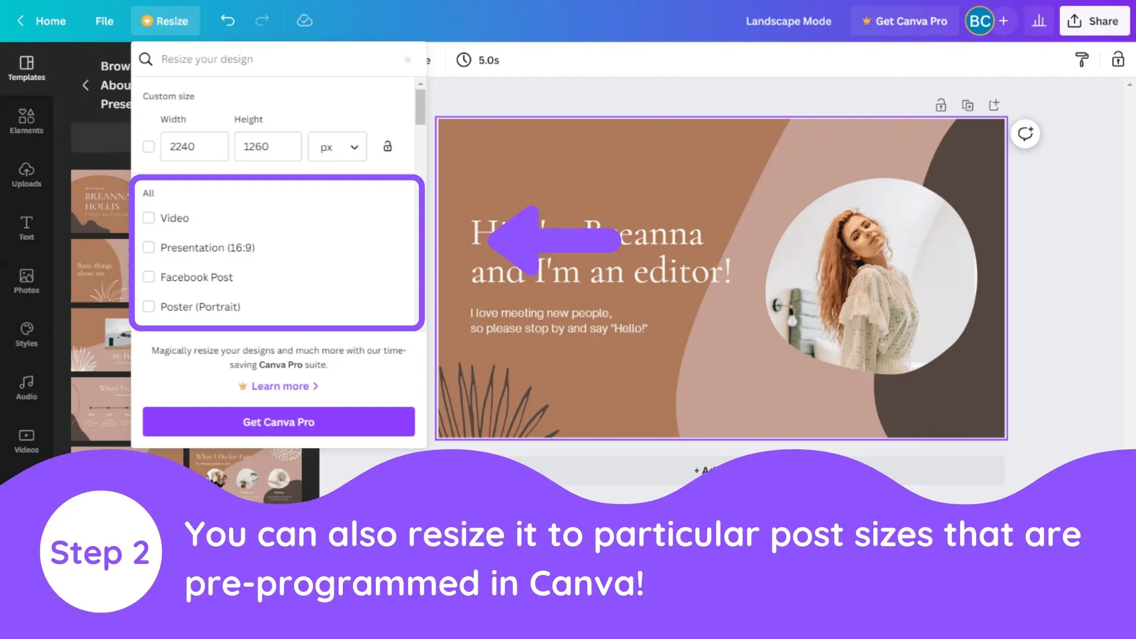 How To Change To Landscape Mode In Canva Blogging Guide