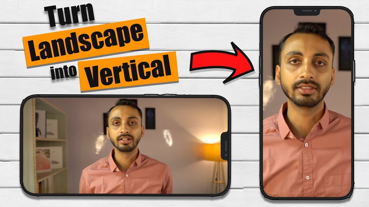 How To Convert Landscape Video Into Portrait On IPhone FREE YouTube