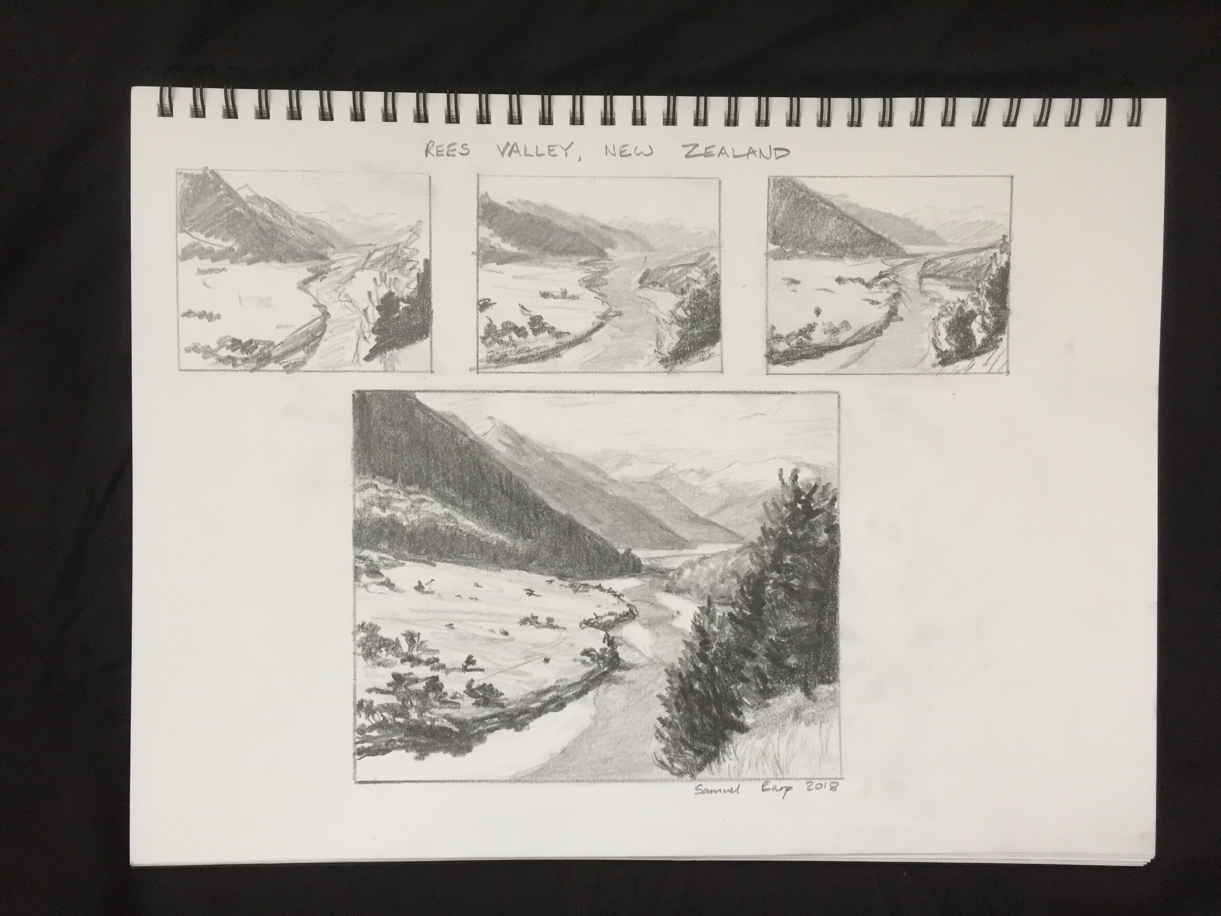 how to sketch landscapes