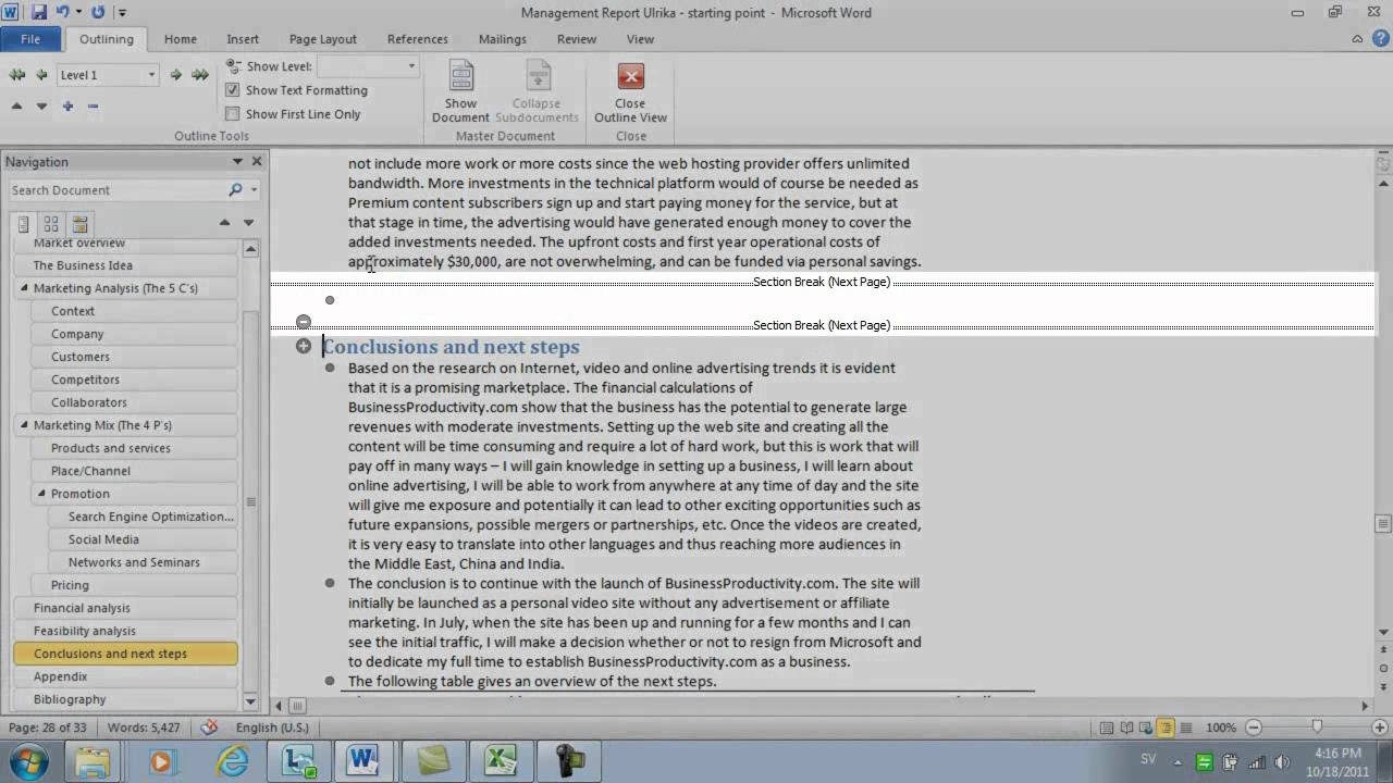 how to insert landscape page in word