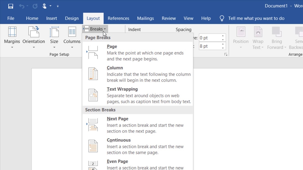 How To Make A Single Page Landscape In Word 2016 2019 YouTube