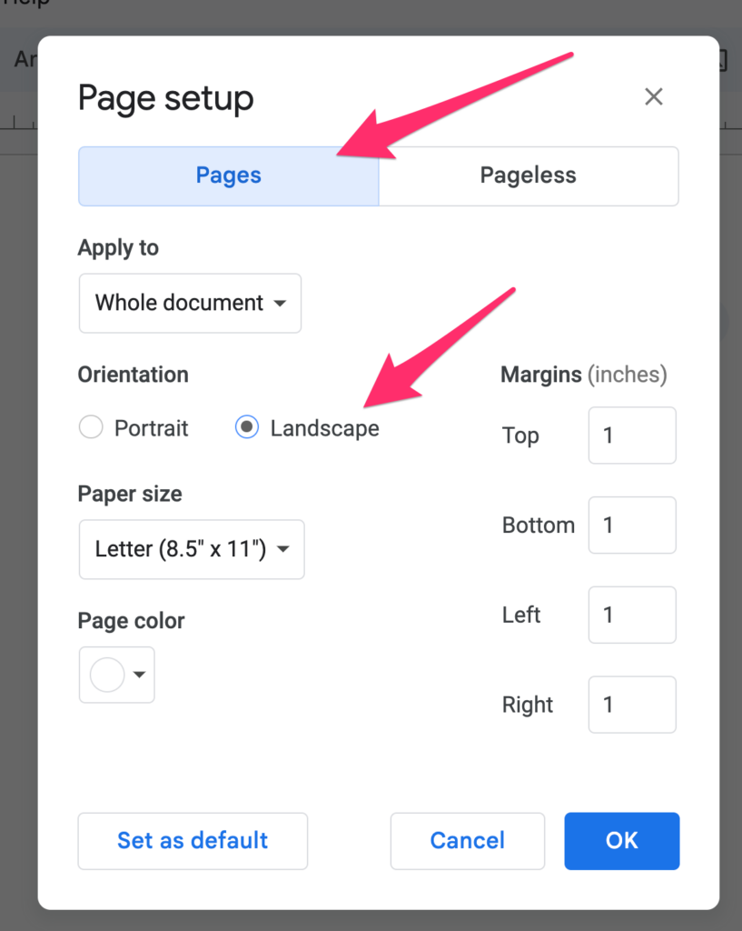 How To Make Google Docs Landscape 4 Steps Free SOP Generator