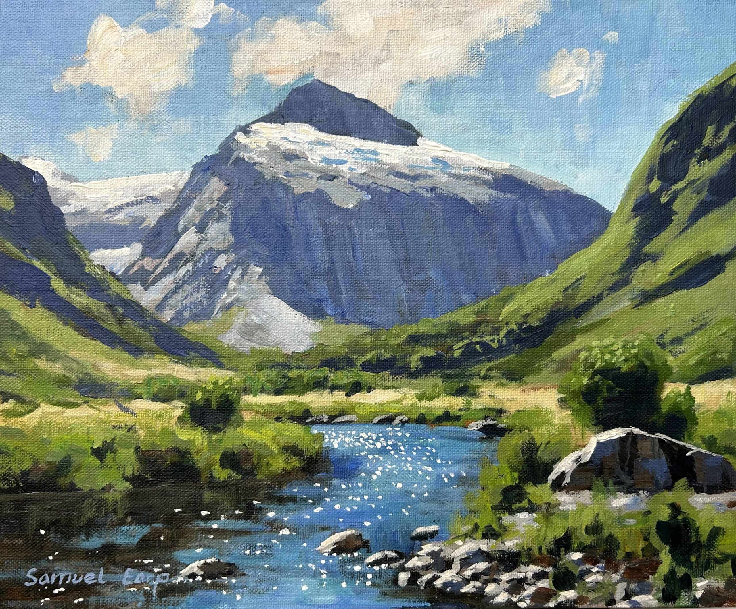 How To Paint A Landscape In Acrylics