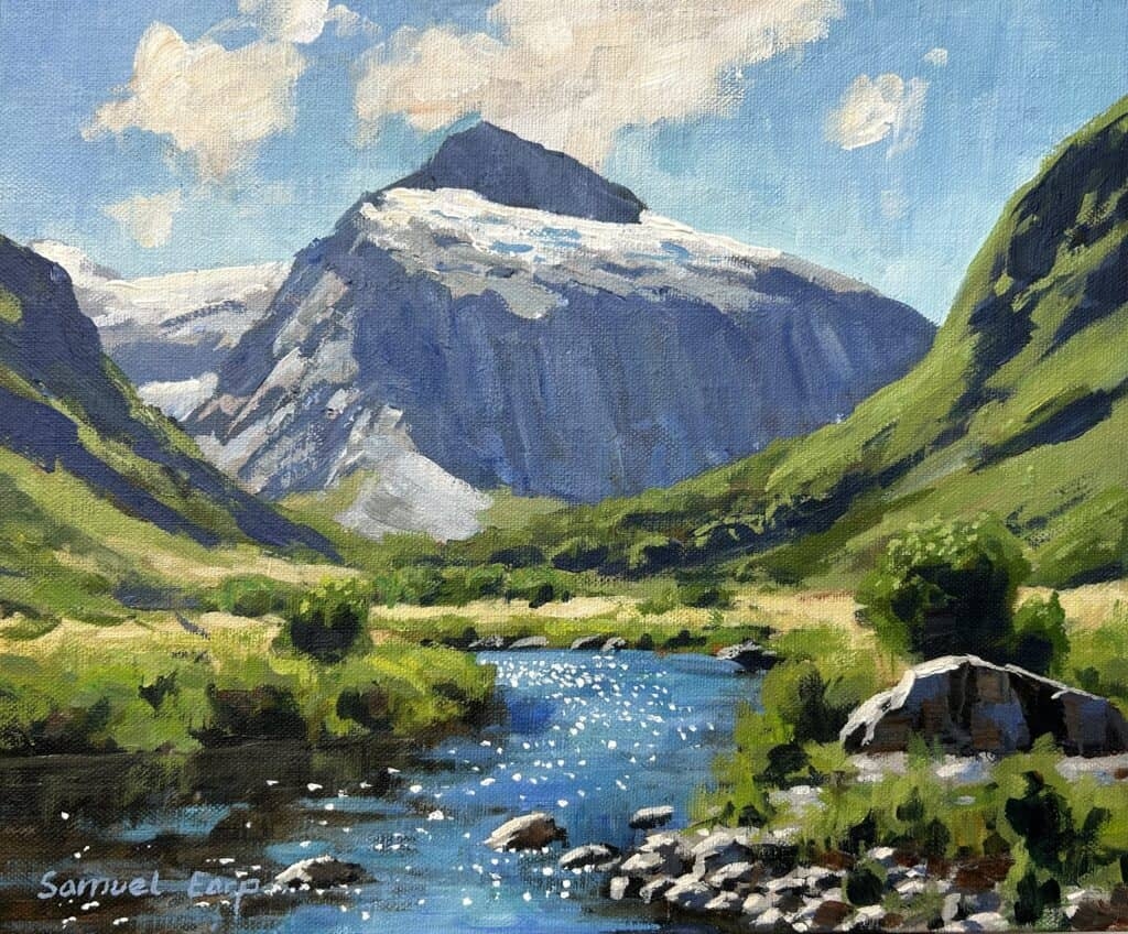 How To Paint A Landscape In Acrylics