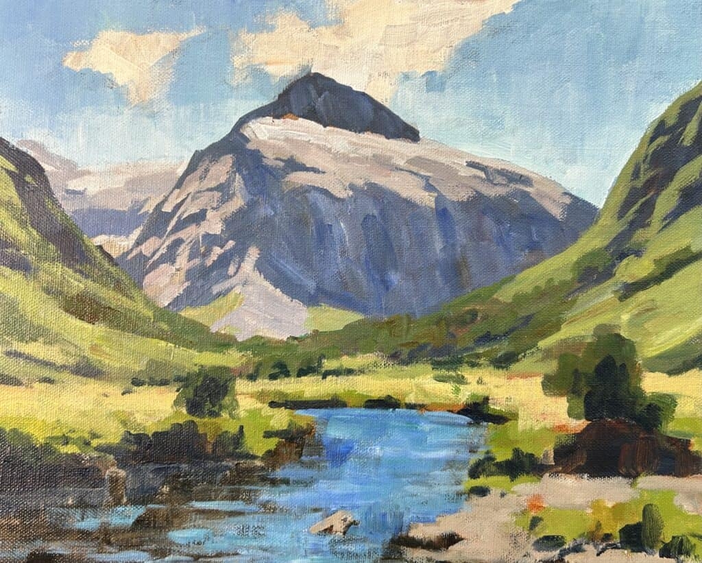 How To Paint A Landscape In Acrylics
