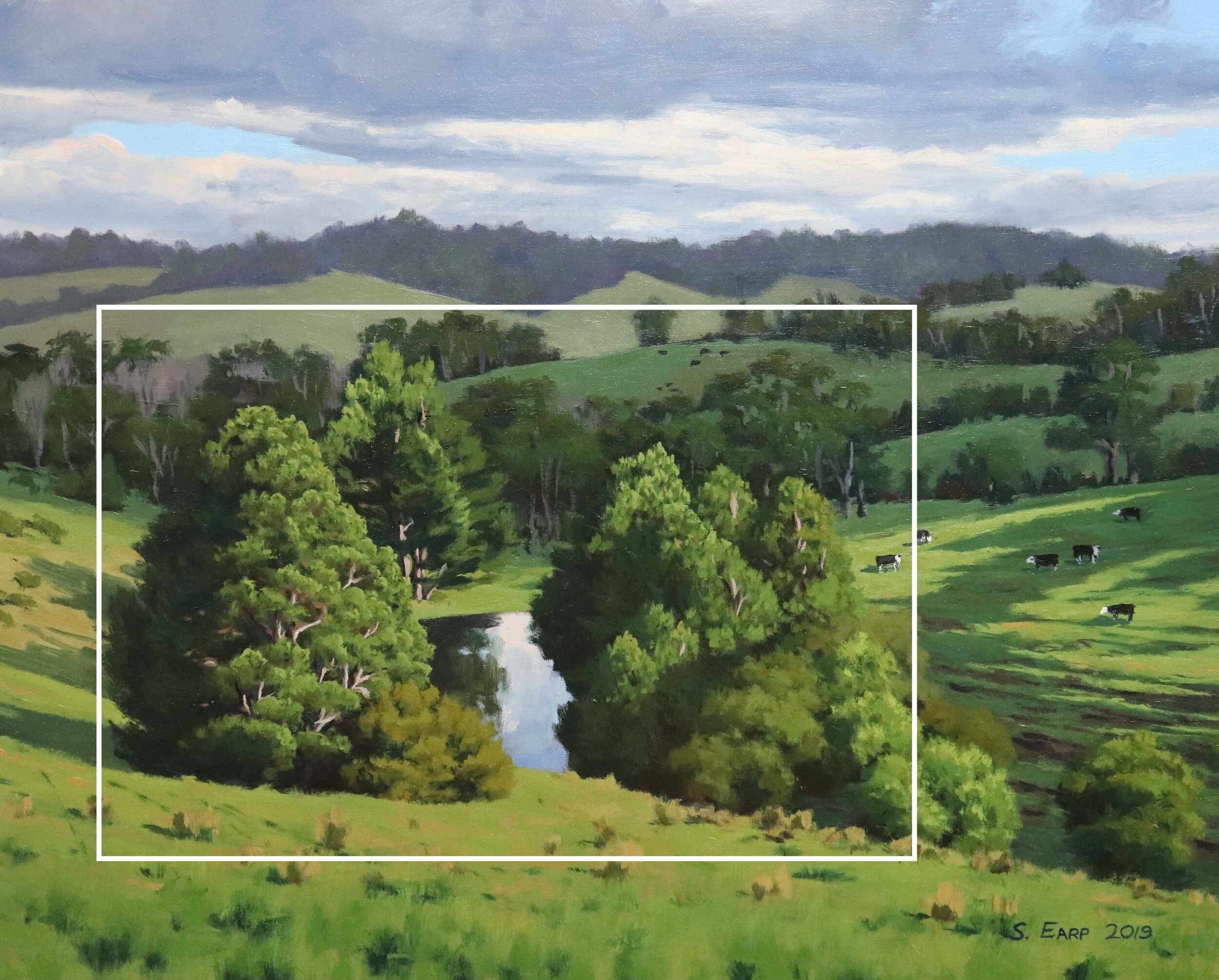 How To Paint A Landscape Painting Trees And Rolling Hills Samuel Earp