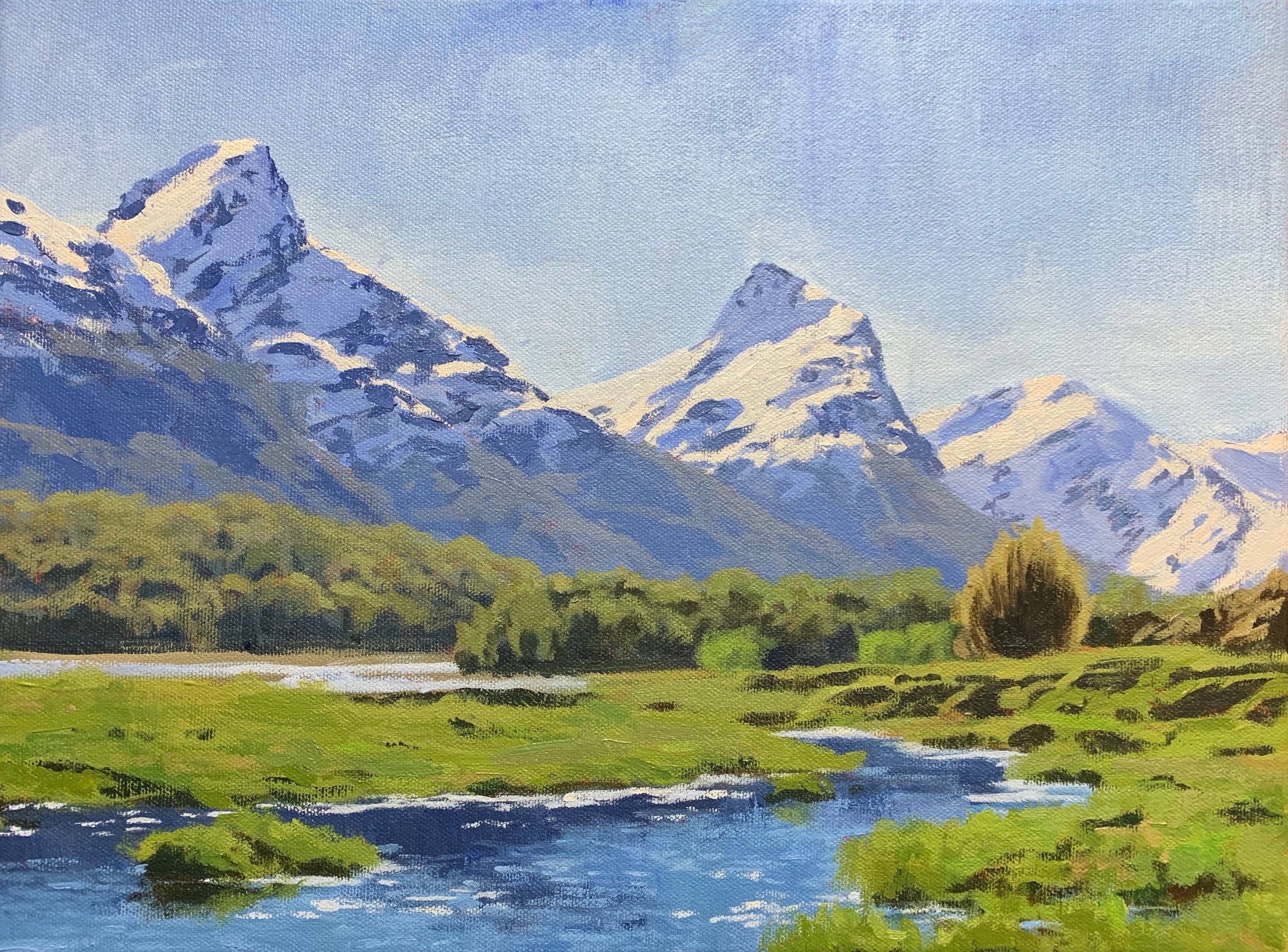 How To Paint A Mountain Landscape In Acrylics