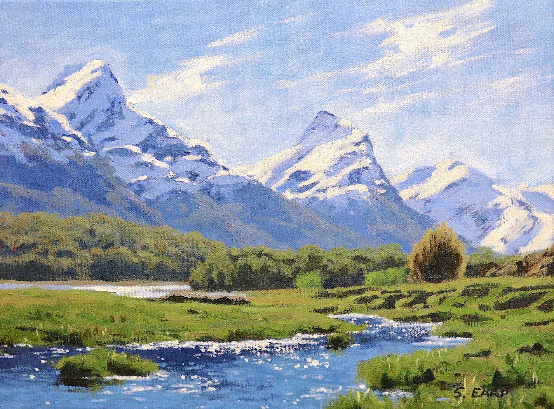How To Paint A Mountain Landscape In Acrylics