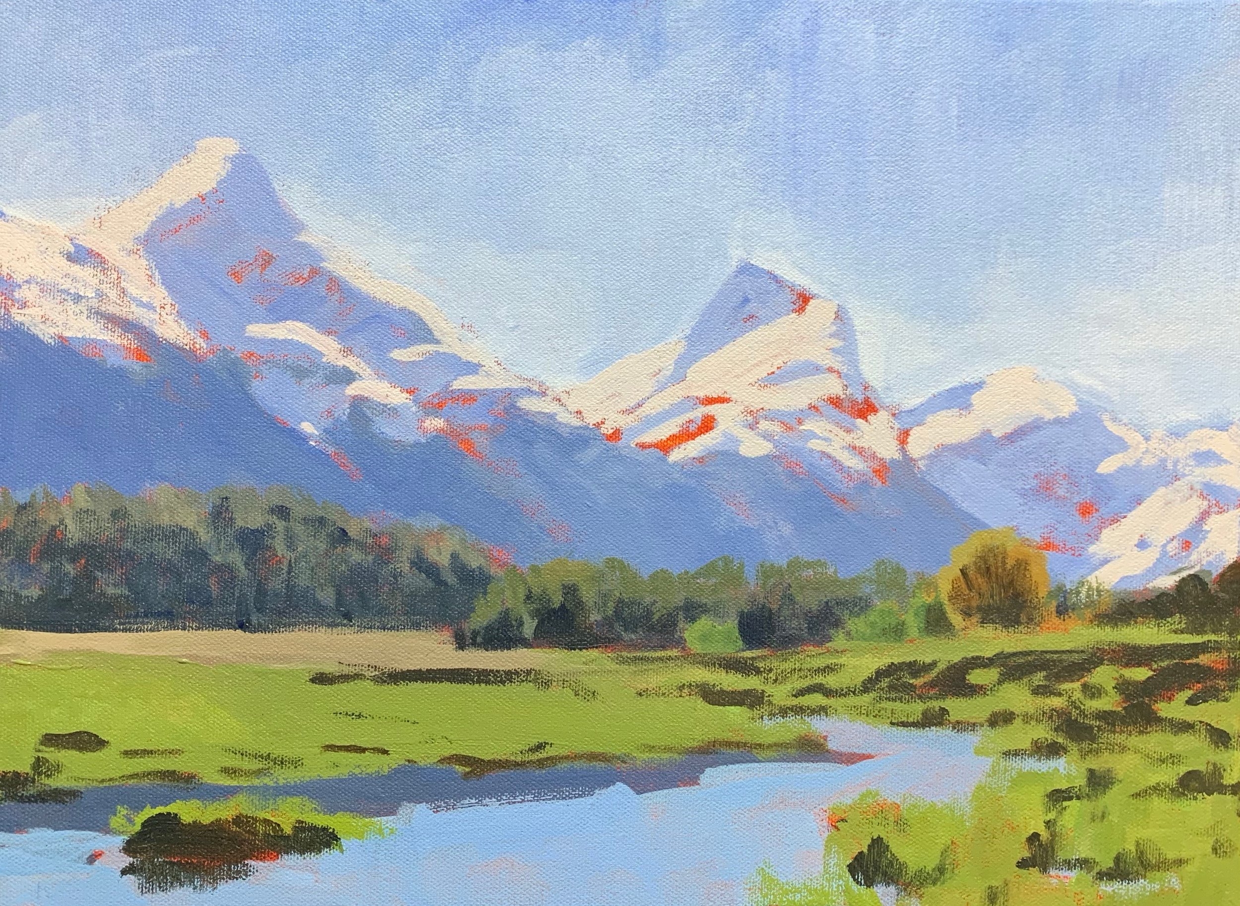 How To Paint A Mountain Landscape In Acrylics