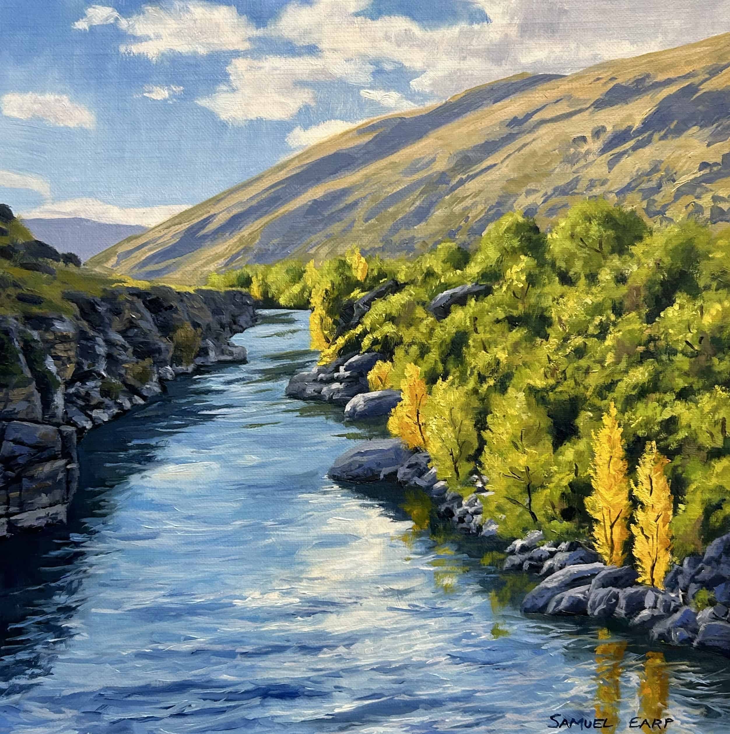 How To Paint Water Painting A River Samuel Earp