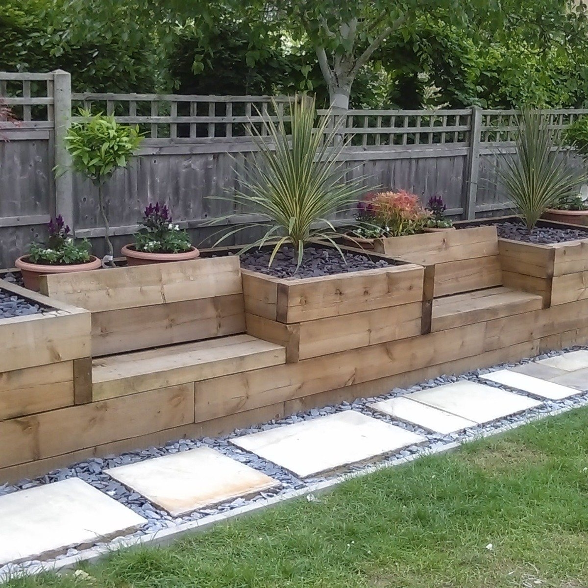 landscaping with sleepers