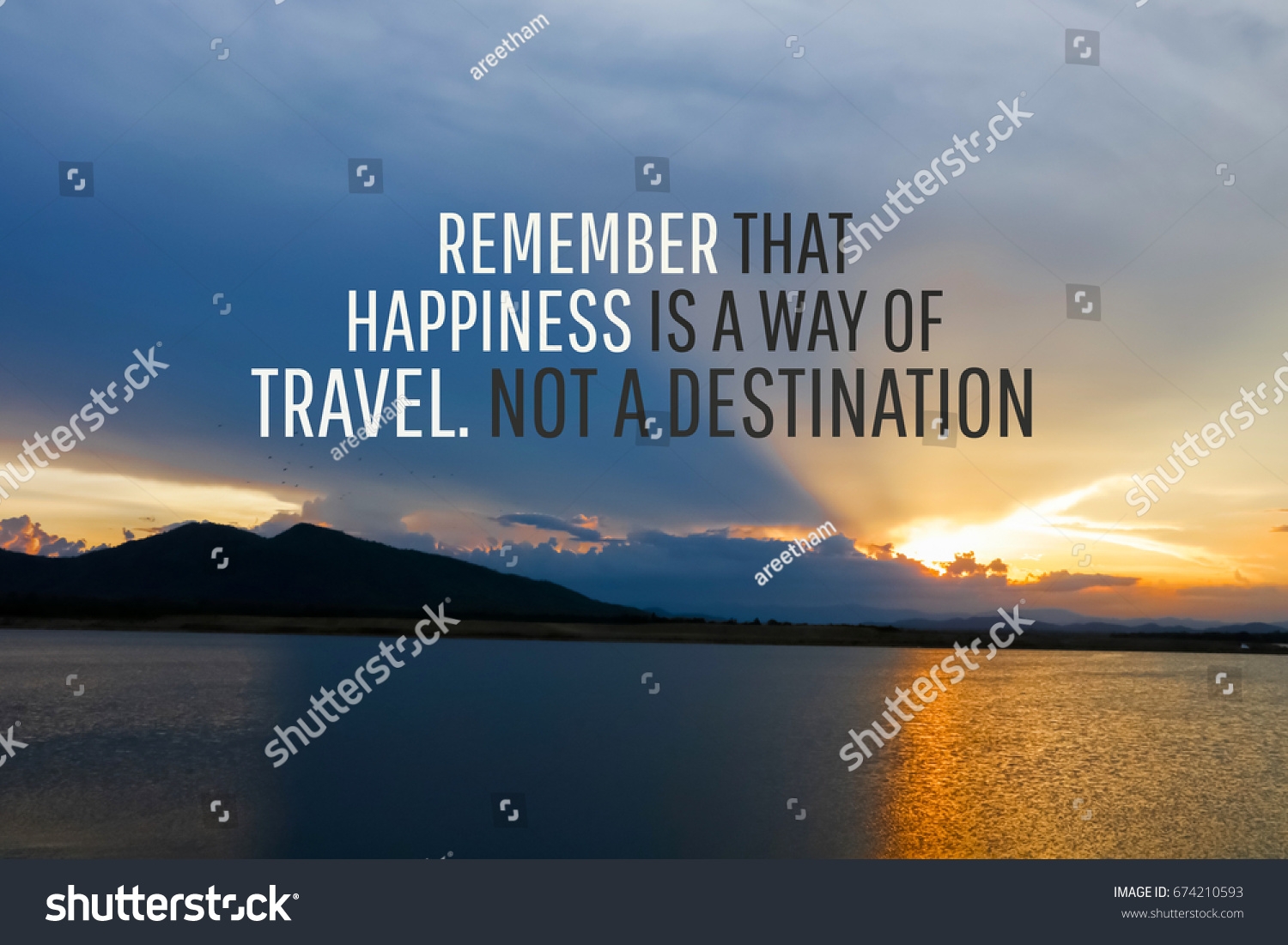 Inspirational Motivational Quote On Landscape Background Stock Photo 674210593 Shutterstock