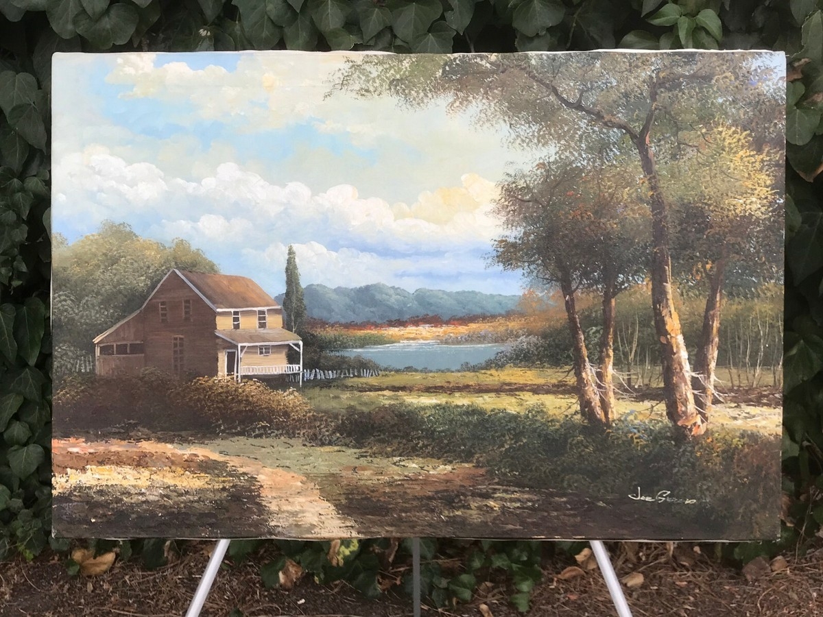 JOE GARCIA Original HUGE IMPRESSIONIST LANDSCAPE Oil On Canvas California Artist EBay