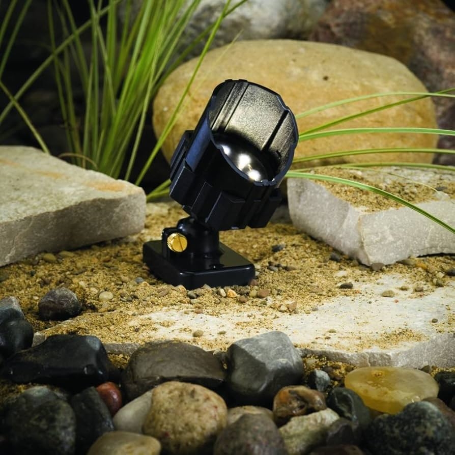 Kichler Lighting 15710BK LED Detail Accent Low Voltage Light Black With Clear Tempered Glass Lens Landscape Lighting Amazon