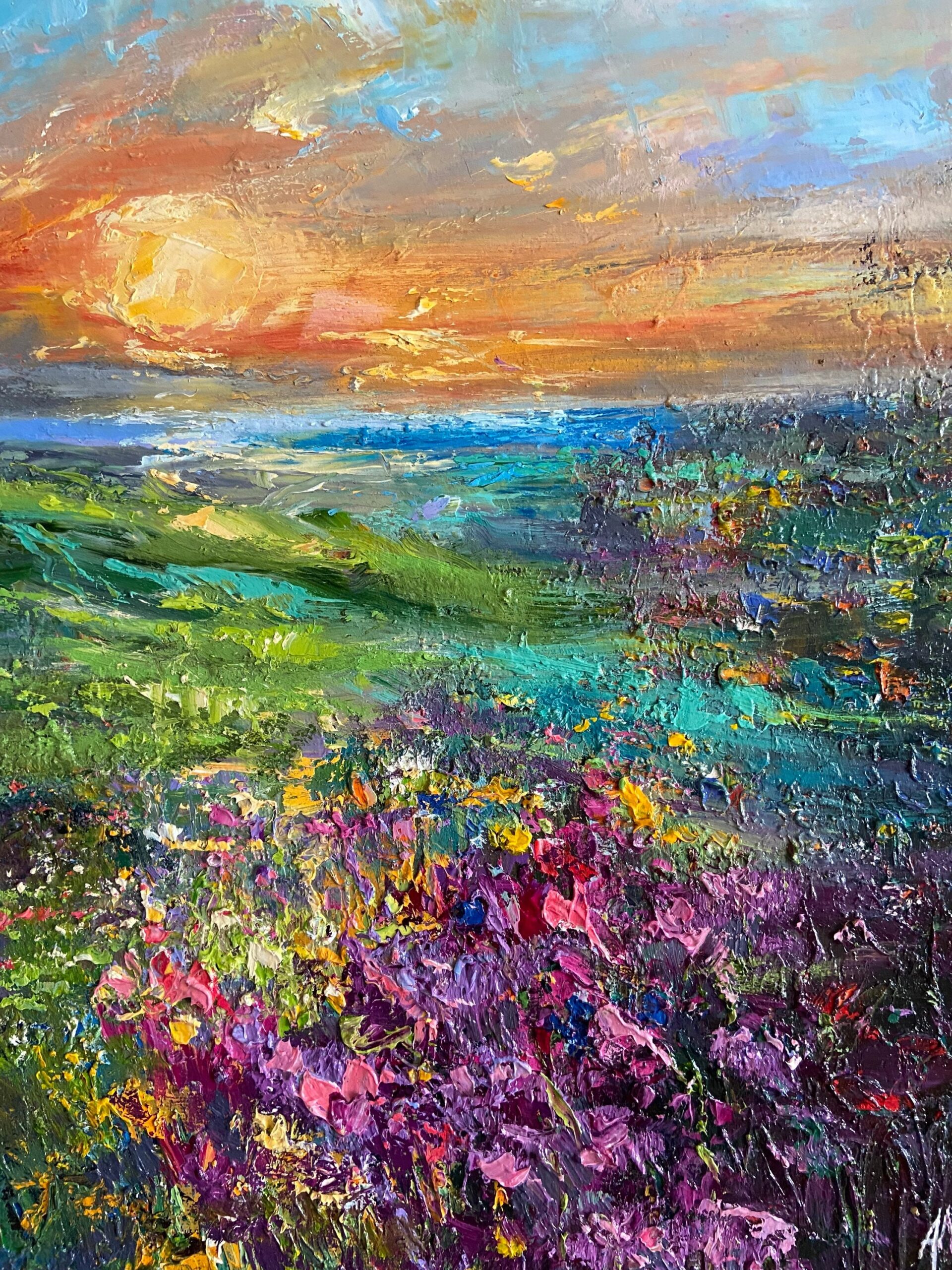 Landscape Abstract Original Oil Painting Canvas Fine Art Contemporary Art Etsy