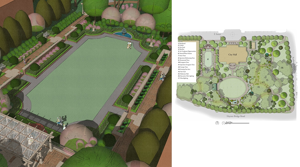 Landscape Architecture For Alpharetta City Center