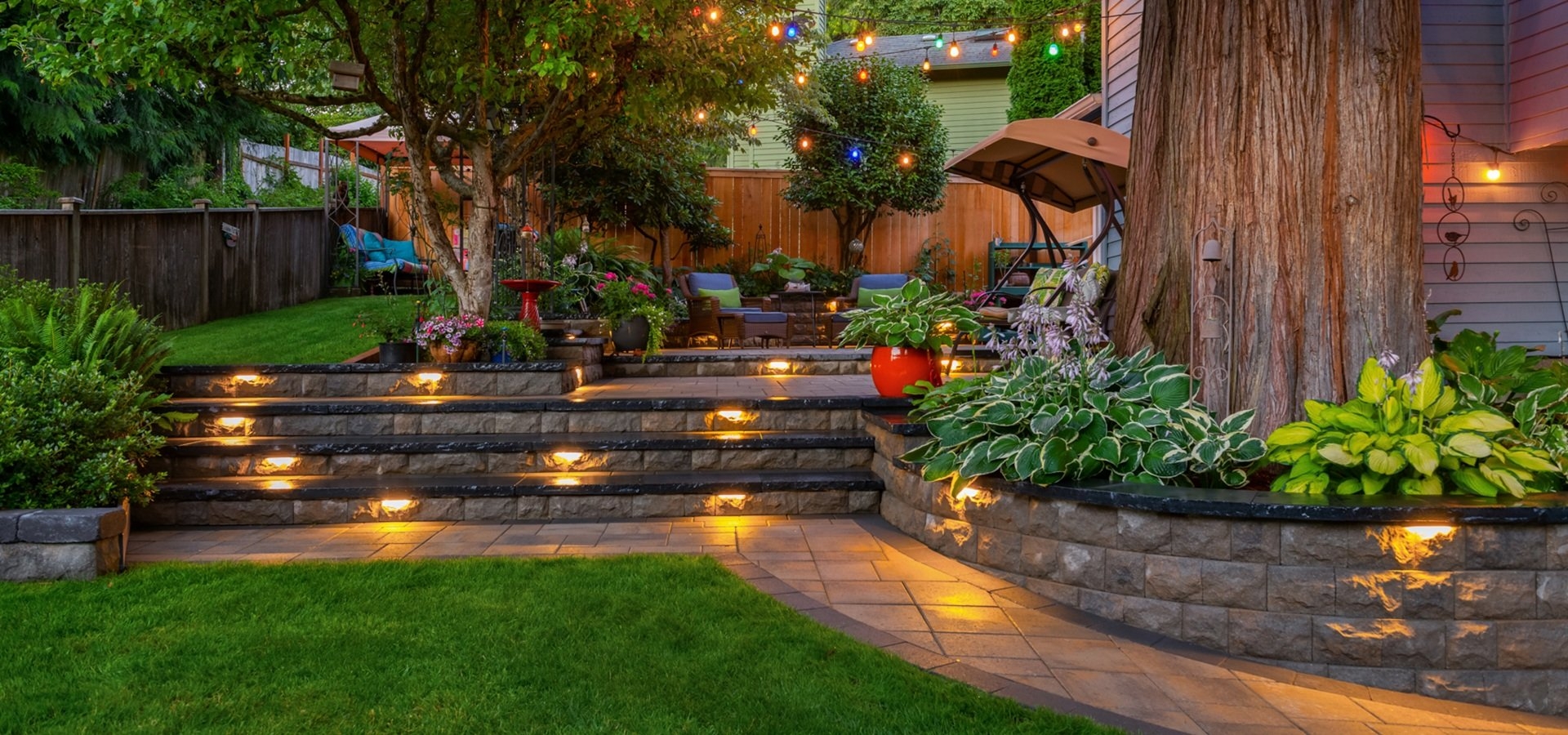 garden lights landscape development