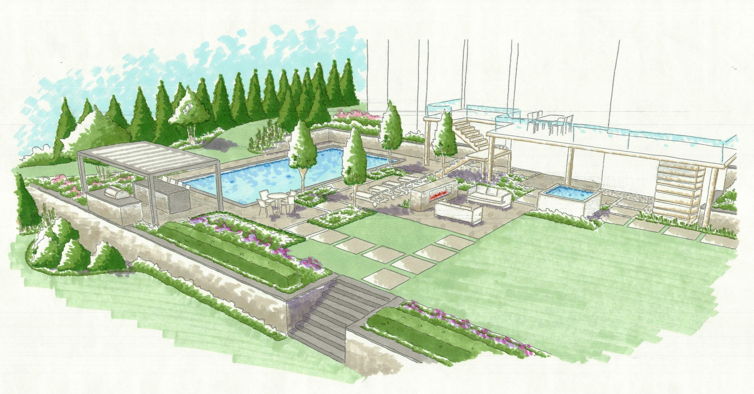 landscape design drawing