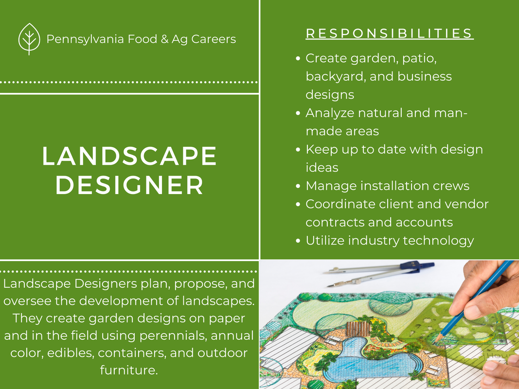 Landscape Designer AG AND FOOD CAREERS IN PA