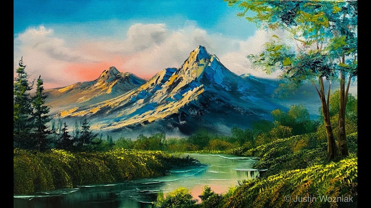Landscape Painting 101 The Easiest Painting Paintings By Justin YouTube