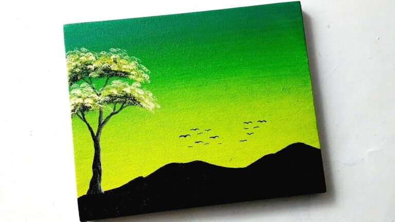 Landscape Painting Ideas For Beginners Easy Acrylic Painting YouTube