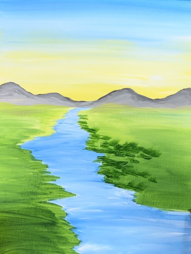 landscape paintings easy
