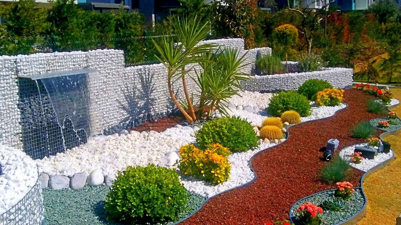Landscaping Ideas How To Decorate Your Garden With Pebbles And Gravel YouTube