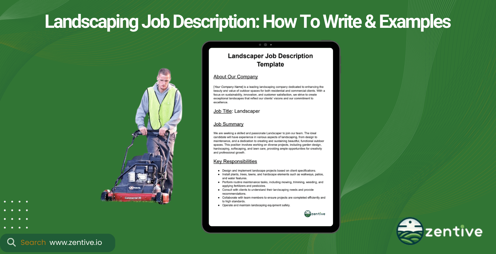 Landscaping Job Description How To Write Examples