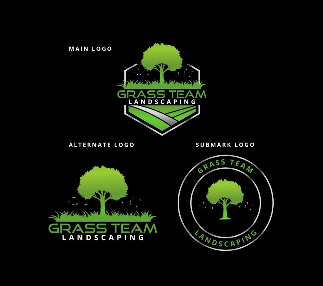 Landscaping Services Logo Design Lawncare Logo Lawn Mowing Logo Gardener Logo Yard Garden Service Logo Lawn Maintenance Logo Etsy