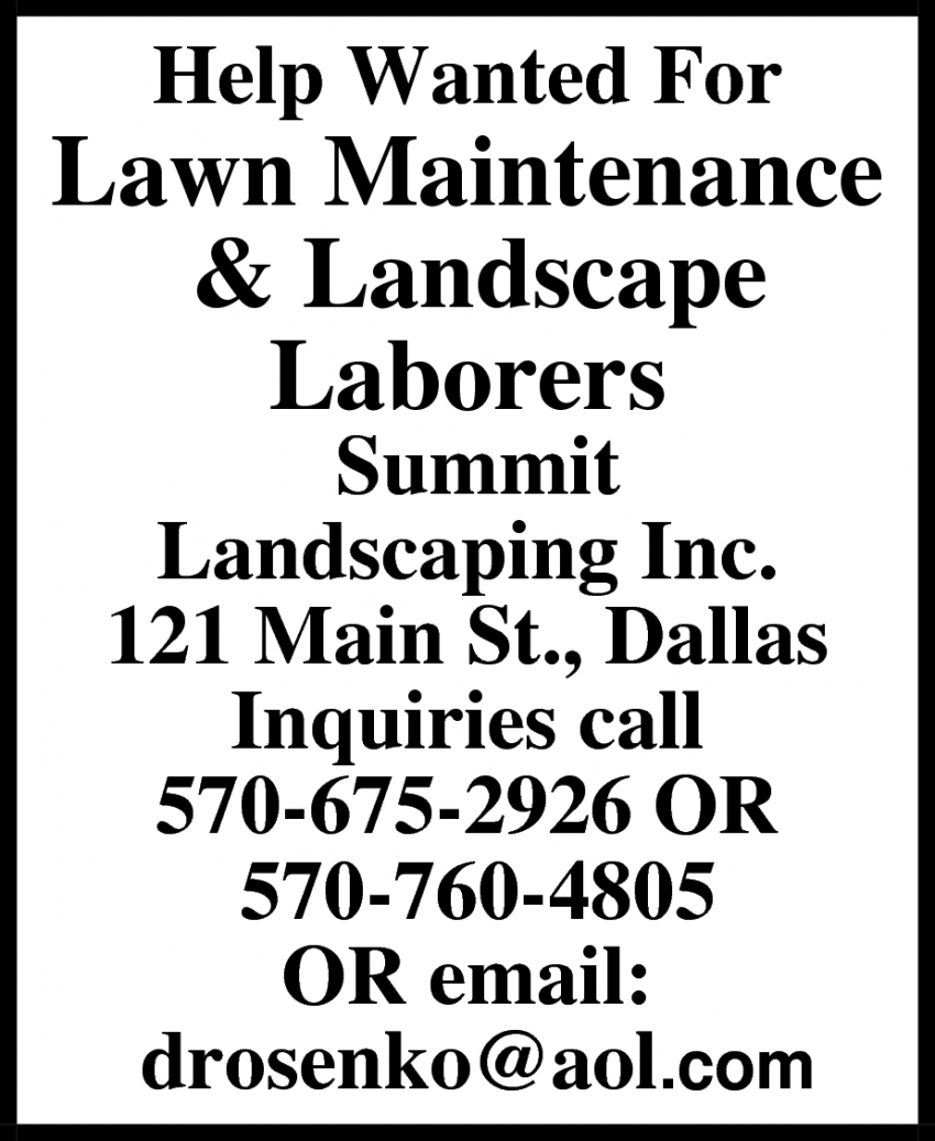 landscaping jobs hiring near me