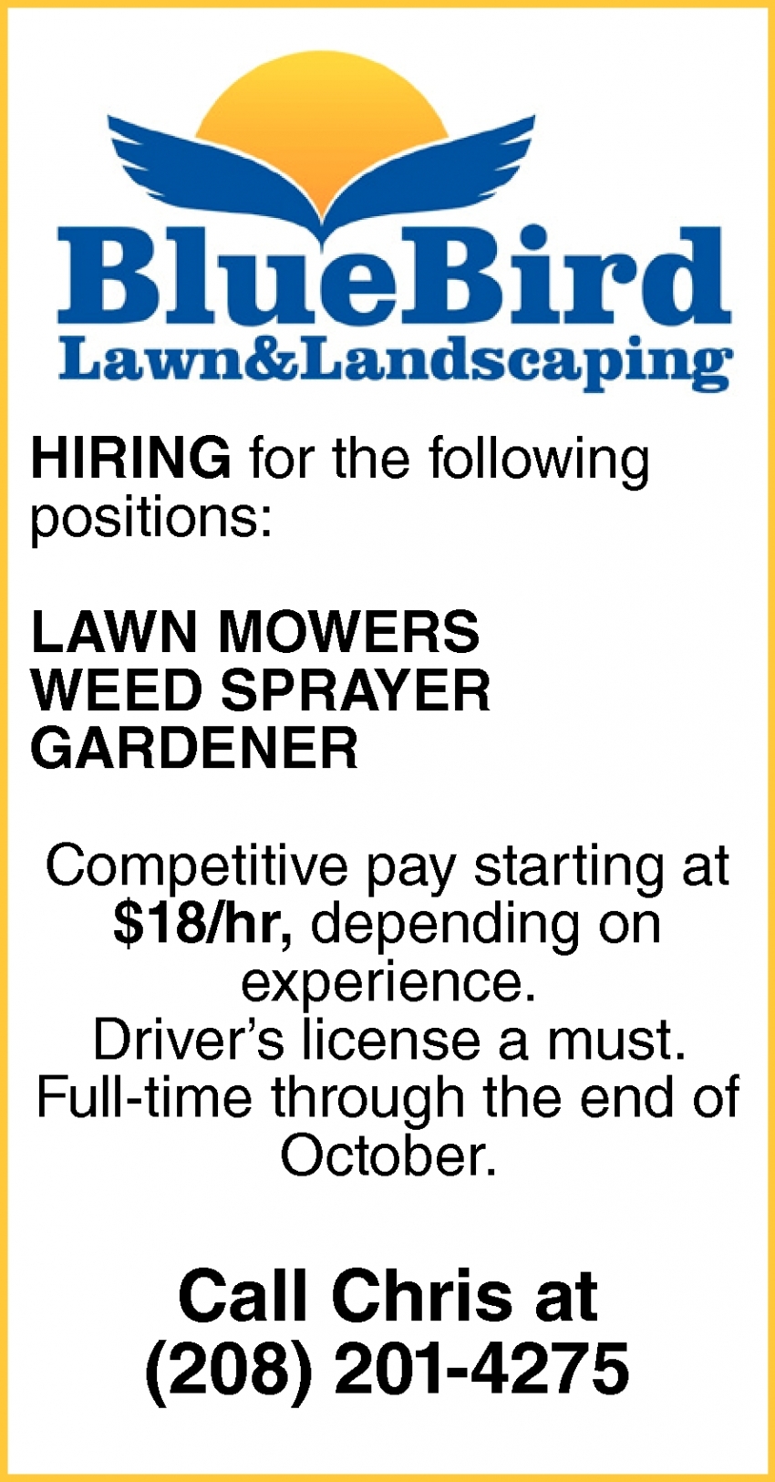 Lawn Mowers Weed Sprayer Gardener BlueBird Lawn Landscaping